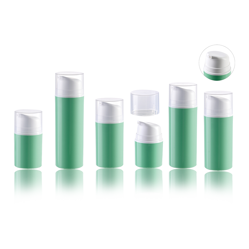 HS-037B Kremler ve Losyonlar için Çevre Dostu Kozmetik Vakum Serumu Plastik Havasız Pompa Şişeleri